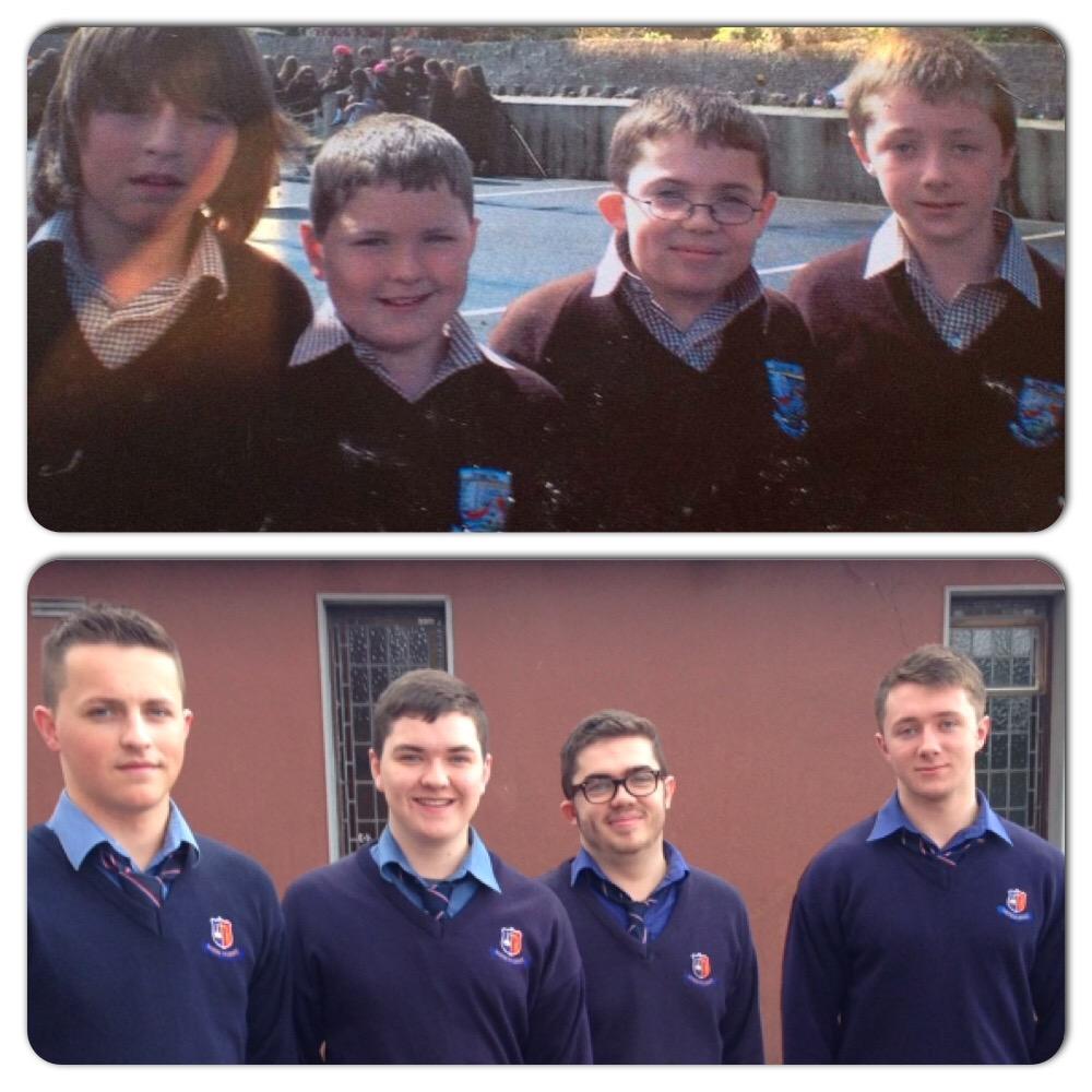 stmunchins's tweet photo. Our 6th years graduate today. Doesn't seem that long ago that they left @ScoilIde #shortyears http://t.co/R2gy282WwP