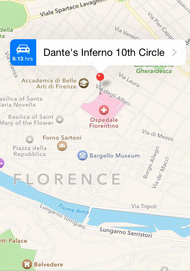 idadarvish's tweet photo. BTW, I discovered a whole new circle of #dantesinferno at the public hospital in Florence. Location of 10th circle: http://t.co/WsKiLLKEKH
