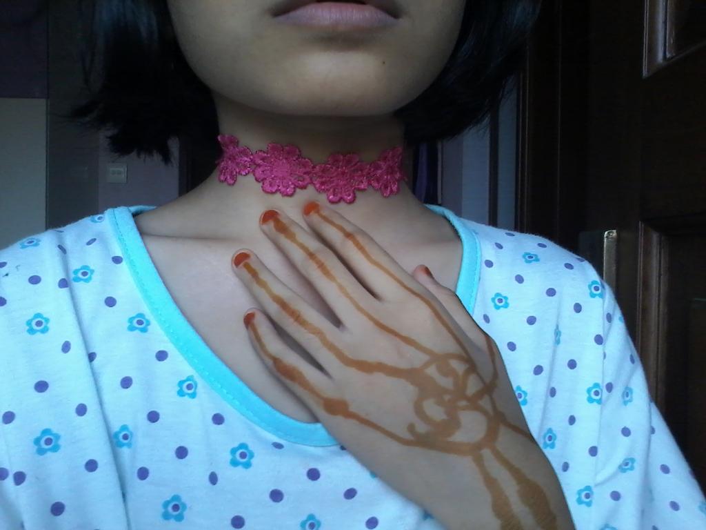 sazkanau's tweet photo. Code : Pink Flower Choker http://t.co/le8hTTubrg