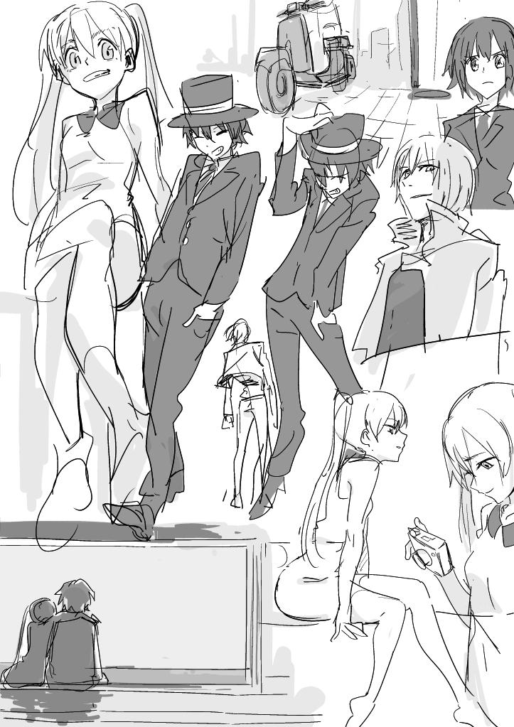 らくがきです。作業用にED聞いてたらいつの間にか描いてました 