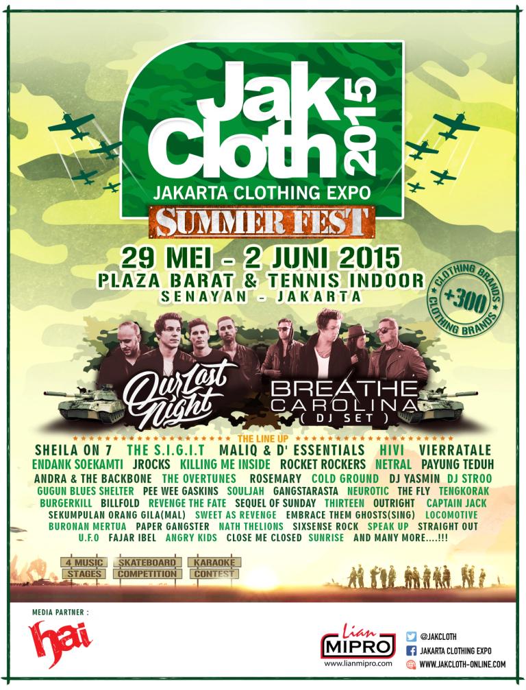 Are you ready for <a href="/JakCloth/">JakCloth</a> Summer Fest 2015? Yuk ramein!