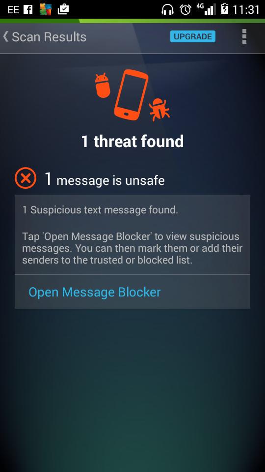 dilligafbl's tweet photo. @AVGSupport  Ihave a text thats a threat but when I went to scan it it said it couldn't find anything Why is this ? http://t.co/fSZXm5jp5d