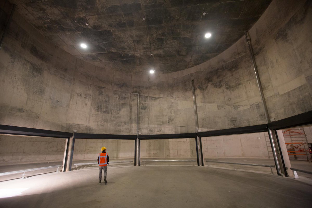 Als een kathedraal, zo oogt het grote ronde deel van de parkeergarage St.-Jan in Den Bosch heijmans.nl/nl/projecten/p…
