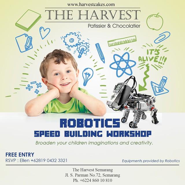 Take your children to Robotics Speed Building Workshop this Sunday from 10am to 12pm at The Harvest Semarang, Jl. S…
