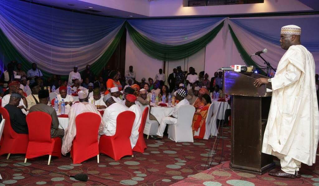 atiku's tweet image. Was glad to speak at the Progressive Governors event last night. Our states must become viable economic units.