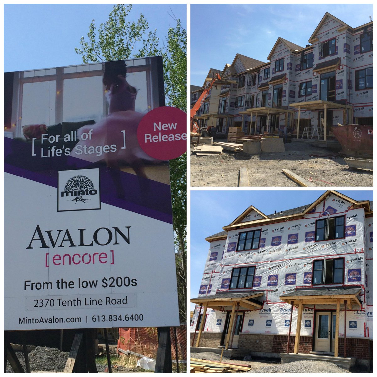 MintoCommOttawa's tweet photo. Our newest homes at #AvalonEncore are finally starting to look like real #homes! #MintoOttawa http://t.co/DOs2pN8L7v http://t.co/cGgsHWc5lz
