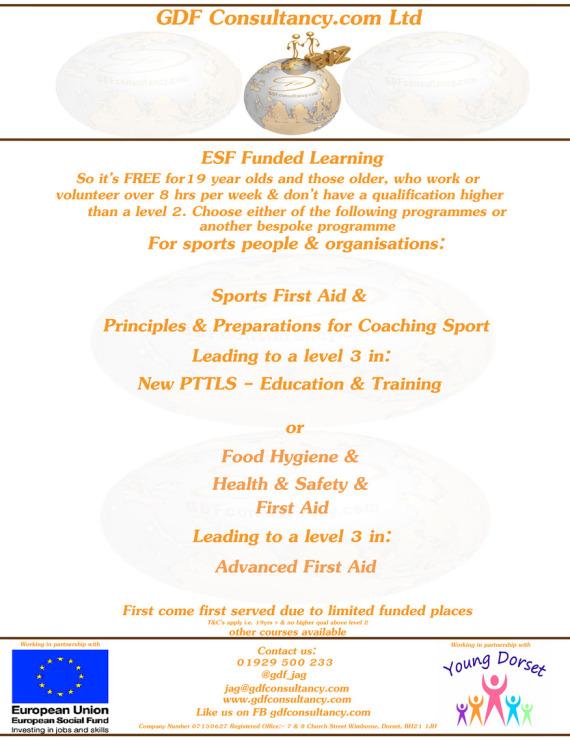 Book your place now !!! 

01202 801 808 or kdj@youngdorset.org