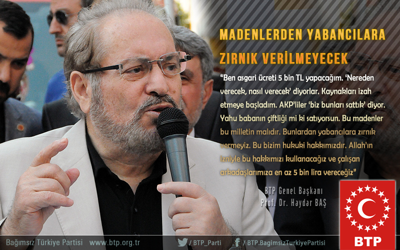 BTP_Parti's tweet photo. Madenlerden yabancılara zırnık verilmeyecek | Prof.Haydar Baş
#elbette #HalkınLideriGiresunda
http://t.co/UEmi8fiF1U http://t.co/8sfu5U6ygv