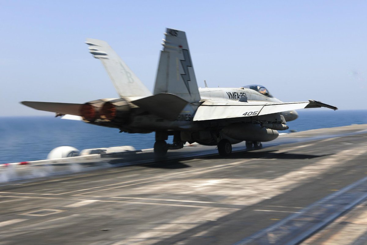 TheRealCVN71's tweet photo. #Photo | Check out some recent photos from the #flightdeck of the #aircraftcarrier #USSTheodore. #RT and #Follow http://t.co/A9X1wZ6czV