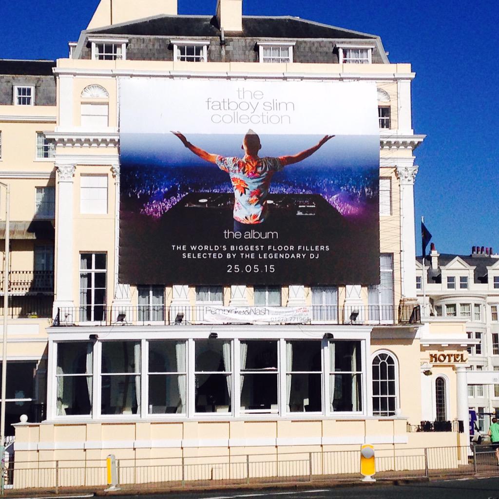 FatboySlim's tweet photo. Meanwhile in Brighton... #TheFatboySlimCollection http://t.co/nWxwkzK7u4