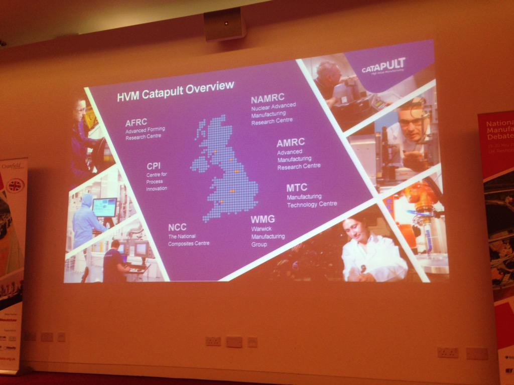 iain_gray's tweet photo. @HVM_Catapult overview from Dick Elsy #ukmfg at @CranfieldUni #national #manufacturing debate #nmd15 http://t.co/tPuGrTxTFO