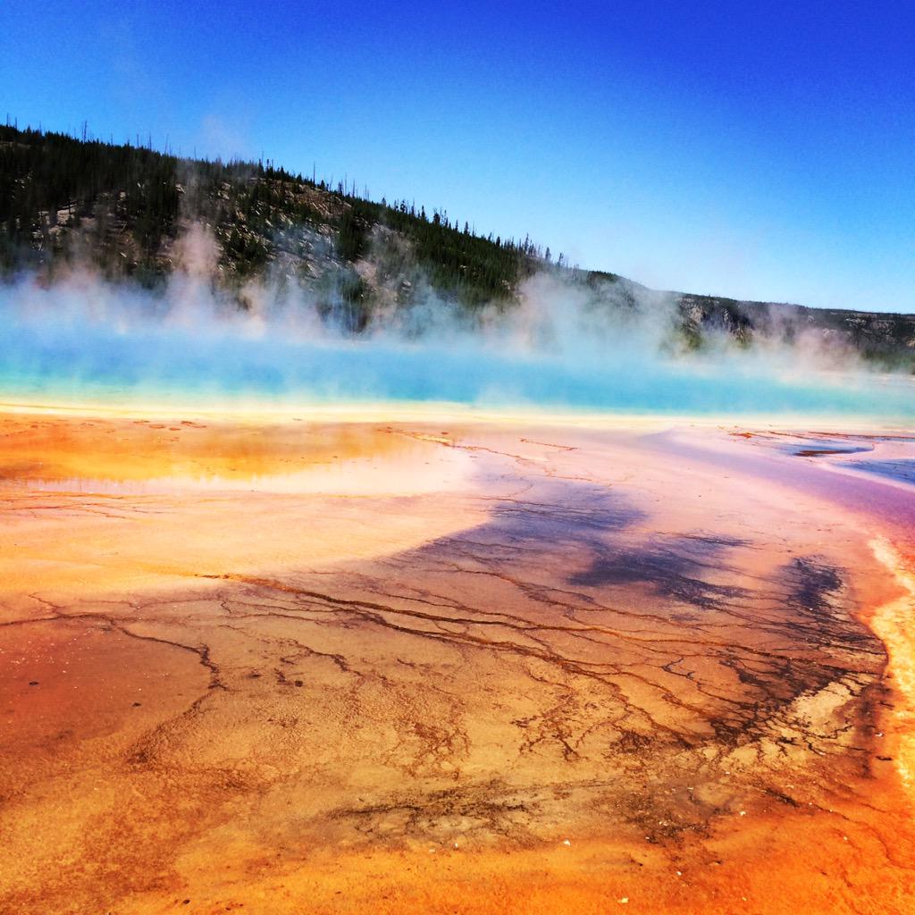shakedatASH10's tweet photo. #mentorseries #Yellowstone #grandprismaticsprings http://t.co/wpY8vxqGBU