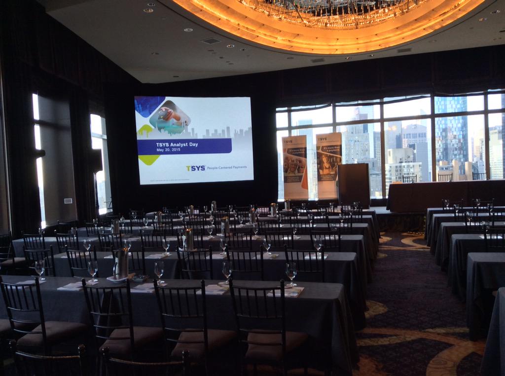 ShawnTSYS's tweet photo. Gearing Up! for TSYS Analyst Day 2015! http://t.co/dcg7L7RlC0