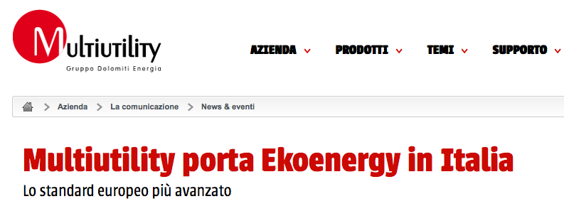 EKOenergy_'s tweet image. EKOenergy arrives in Italy. With @multiutility. #renewables #rinnovabili #energiapulita multiutility.it/upload/ent3/1/…