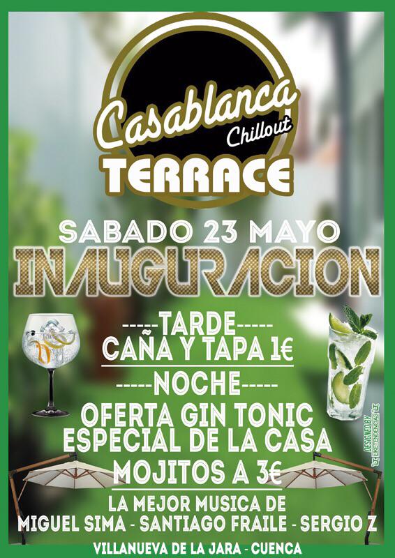 casablancachill's tweet photo. Preparado para este Fin de semana!! Comenzamos la Temporada de Verano!! #FiestaDeEstudiantes  e #InaguracionTerraza http://t.co/eByxLN1Hm1