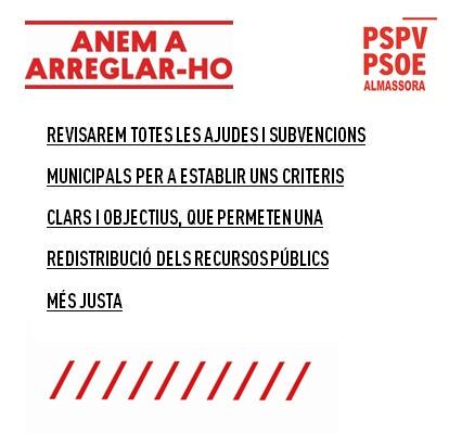 pspvalmassora's tweet photo. Subvencions regulades i transparents #MercheGali2015 #Juntsfemelcanvi http://t.co/1LL426OIpw