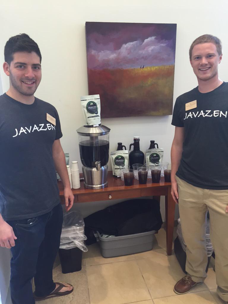 esismoore's tweet photo. Checking out DMV-based @UofMaryland start-up @JAVAZEN @ this morning's @TechBreakfast! Superfood coffee? Yes, please! http://t.co/9dgUMq7poE