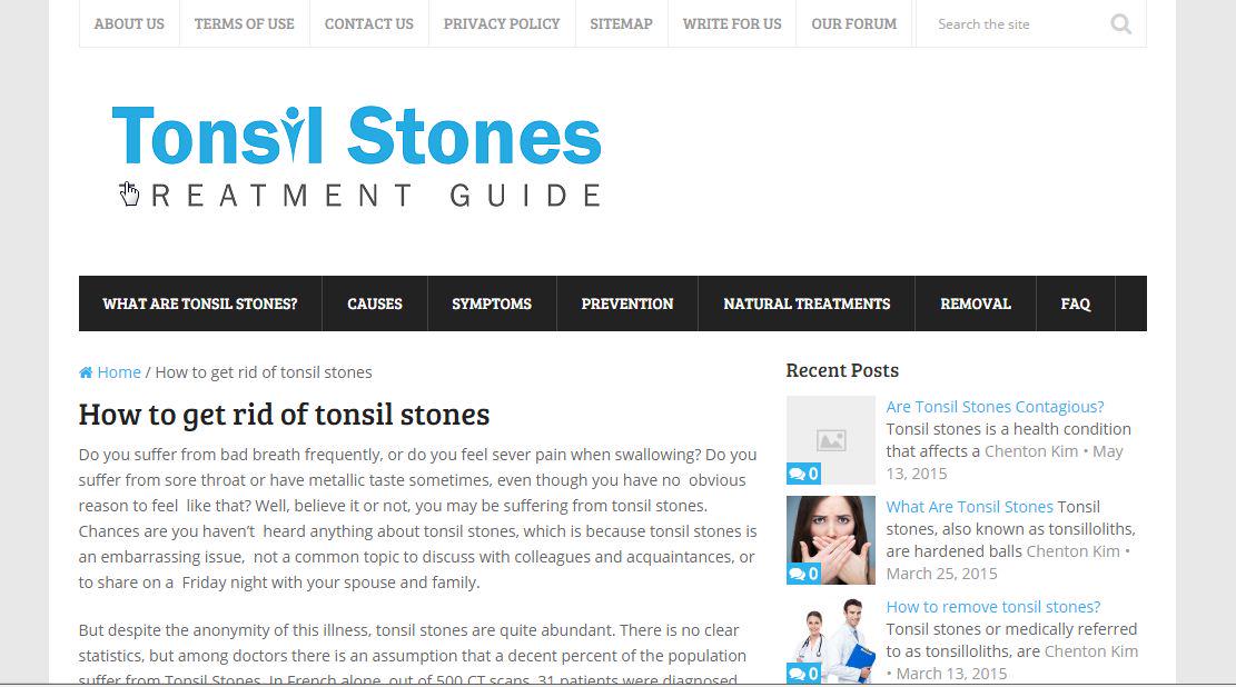 bookmarkserv's tweet photo. How to get rid of tonsil stones - The tonsil stones advisor
http://t.co/rd1WHb56IU
@ #Tonsilstones http://t.co/5bUimHXUtV