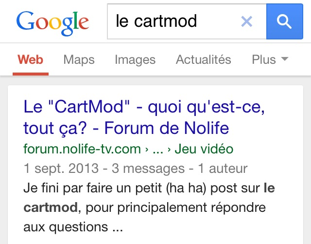 n_Arno's tweet photo. Googler "le cartmod", tomber en first result sur le post que j'ai fait y'a longtemps sur le fofo Nolife \o/ #aFinir http://t.co/5gI9B8Rwqn