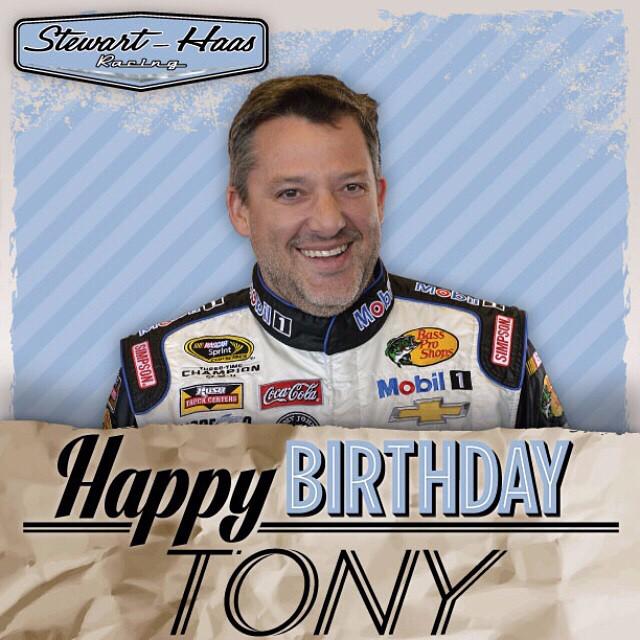 Double tap to help us wish our fearless leader, Tony Stewart , a very happy birthday.

Have a great day, Smoke! by 