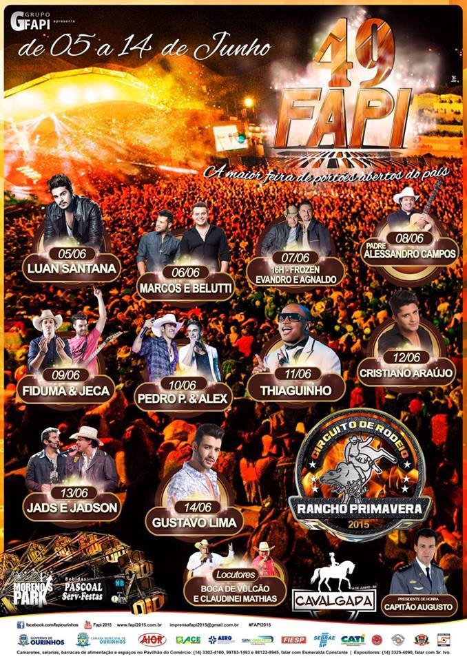 fapi_ourinhos's tweet photo. Eles estão chegando pra maior festa de portões abertos do país
Vem aí #FAPI2015 http://t.co/IZULNGZT2a
