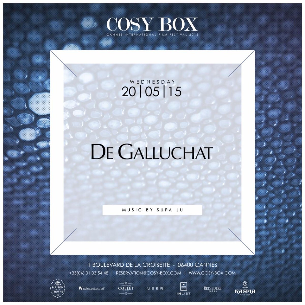 DeGalluchat's tweet photo. #DeGalluchat #party tonight at @COSYBOX ! #Luxury #VisionaryExperience #Music #Art #CosyBox #Popup #DeGalluchat http://t.co/suFtRuRKlI