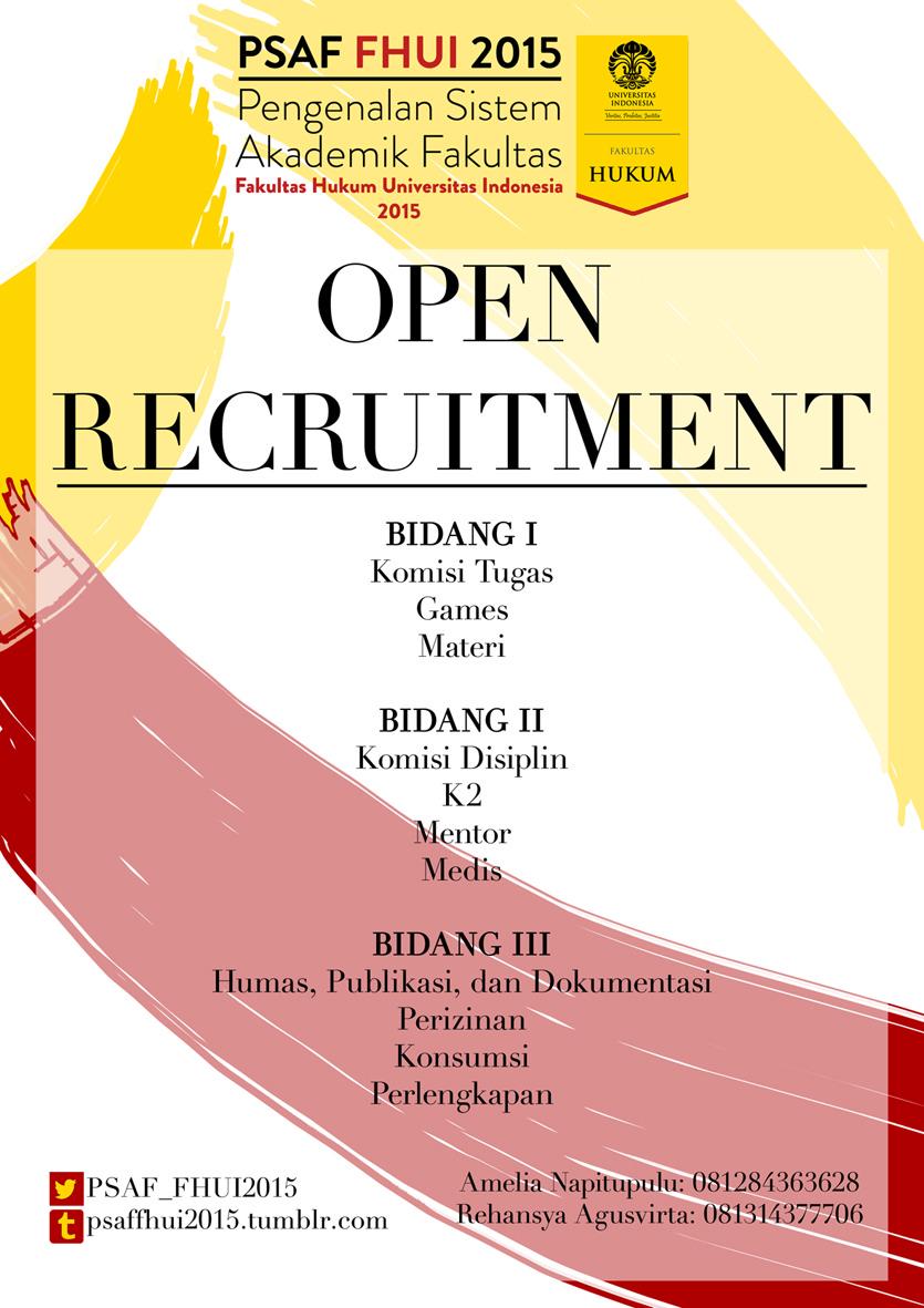Mulai besok, kamu bisa mendaftarkan diri di Poster Oprec :) #PSAFFHUI2015