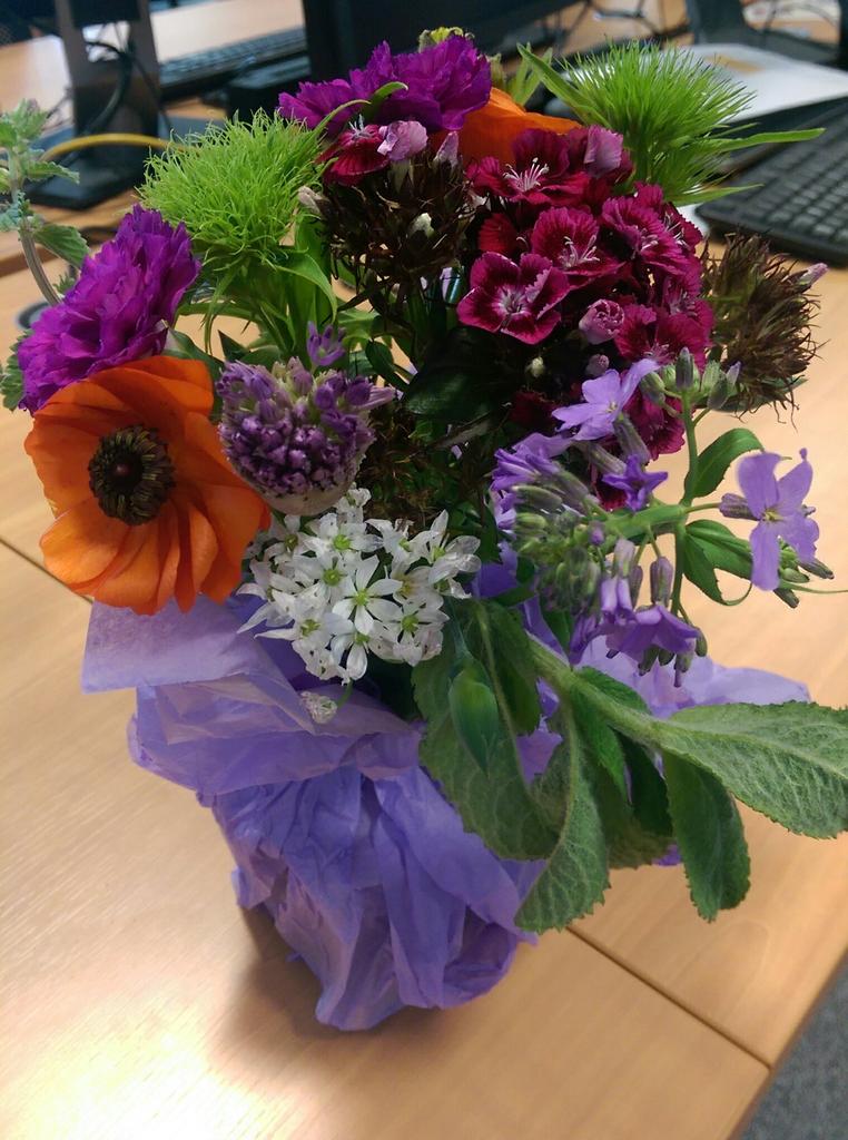 My bonny blooms from <a href="/PRSadie/">Sadie Parker</a> . I'll be the talk of the office.