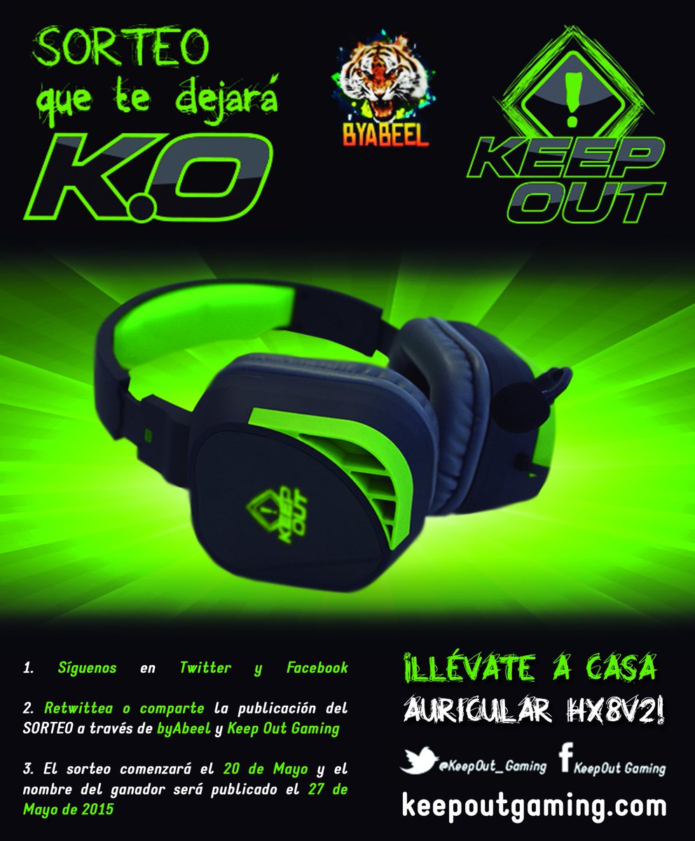 byAbeeL's tweet photo. ¿Quieres ganar unos #cascos HX8V2 de #KeepOutGaming? Sigue a @KeepOut_Gaming dale RT y participa! FIN 27/05/2015 ;) http://t.co/PDqq04Y5m3