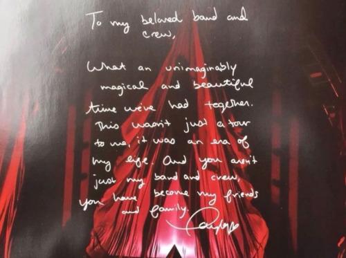 tayliswift's tweet photo. some pics of the crew only exclusive red tour booklet. #REDTOUR http://t.co/dZoGDak82I