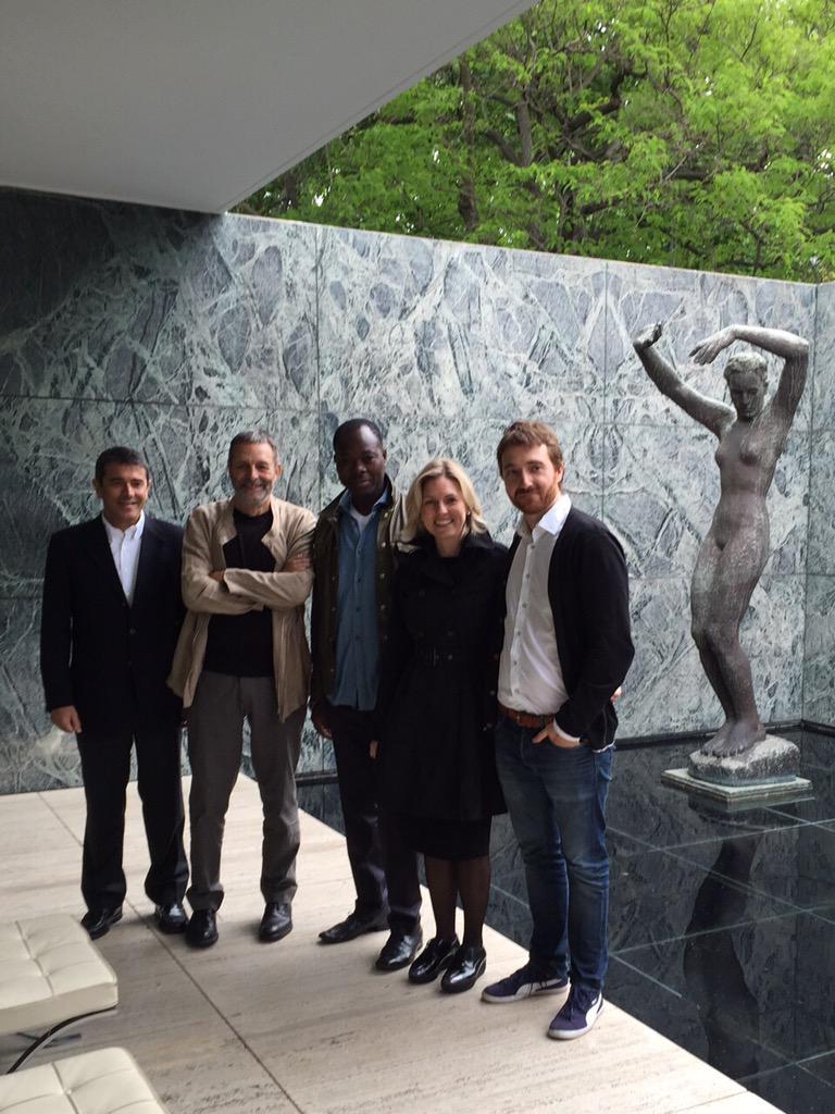 FundacioMies's tweet image. Todo listo para el inicio del Tándem #creativeprocesses entre Toni Cumella y Francis Keré moderado por Eugeni Bach