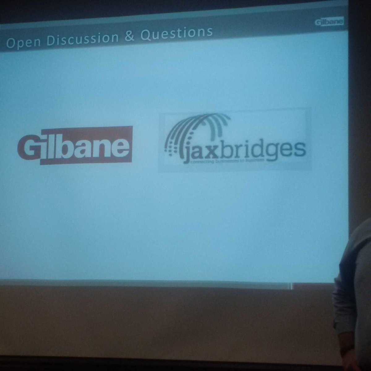 SaraSlettebo's tweet photo. Great overview of Gilbane's iBidPro system! #JAXBridges @JAXChamber http://t.co/gmnSnW7lRi