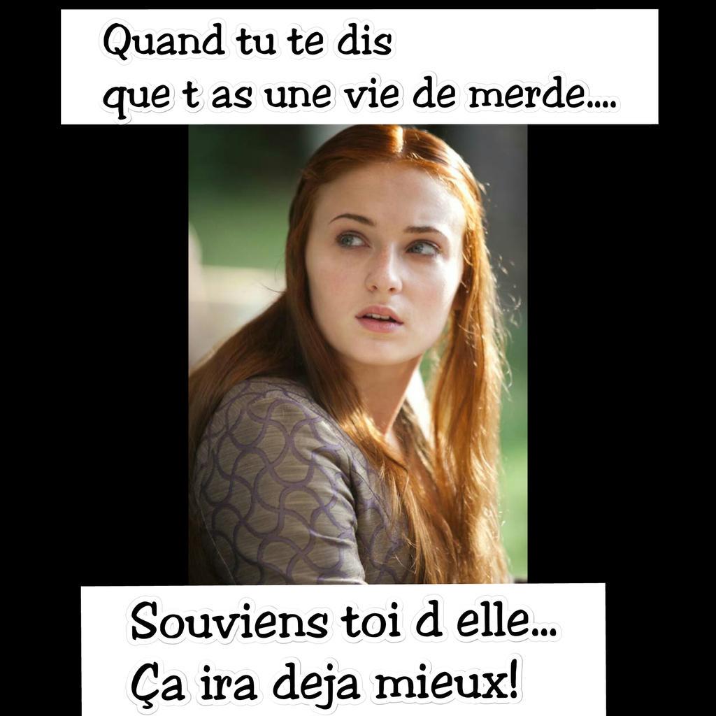 Path_le_guen's tweet photo. Quand tu te dis avoir une vie de m****
#GameOfThrones 
#SansaStarkDeservesBetter 
#Motivation http://t.co/qVYZmpR0Mn