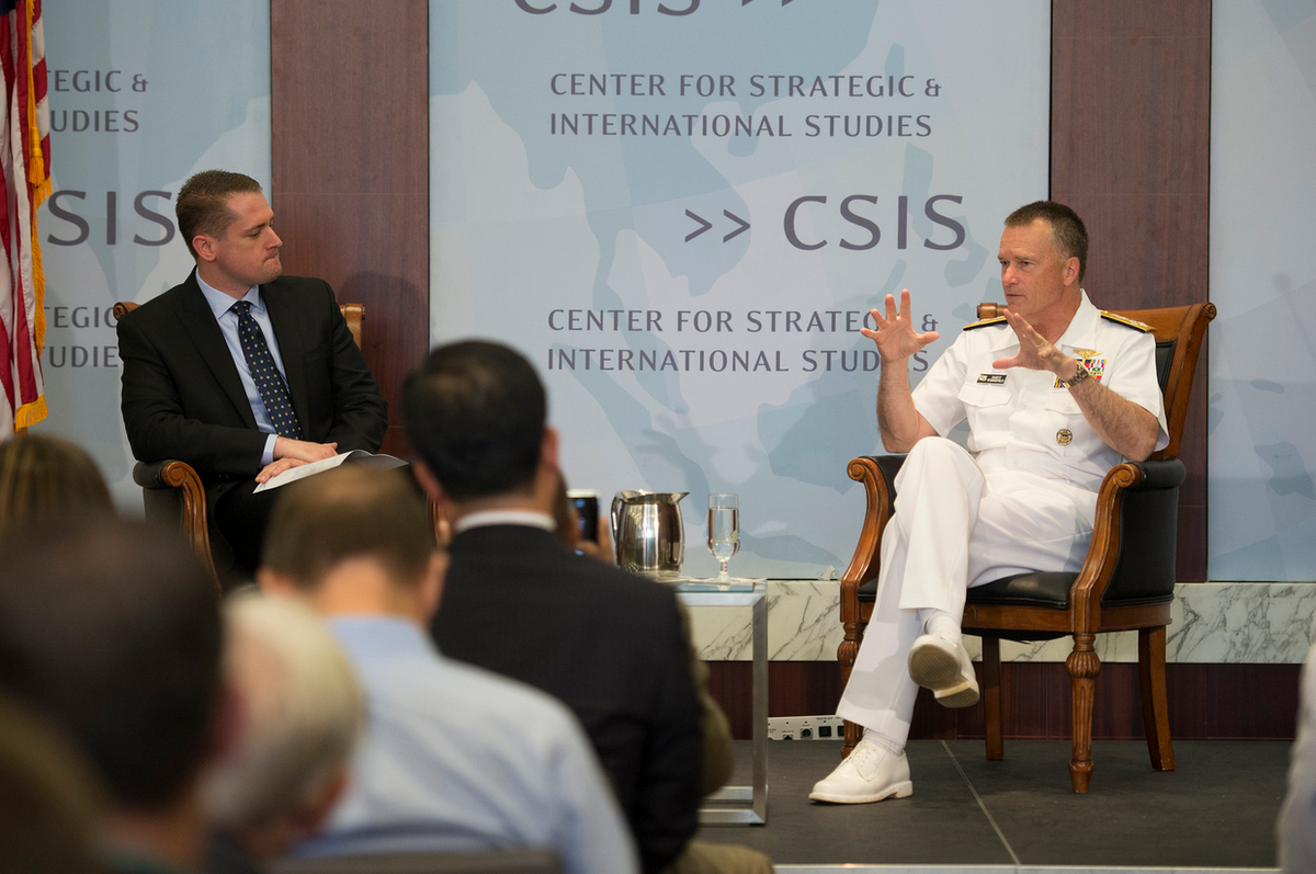 thejointstaff's tweet image. TRANSCRIPT: ADM Winnefeld's remarks, Q&amp;amp;A at @CSIS on missile defense &amp;amp; nat'l security jcs.mil/Media/Speeches…