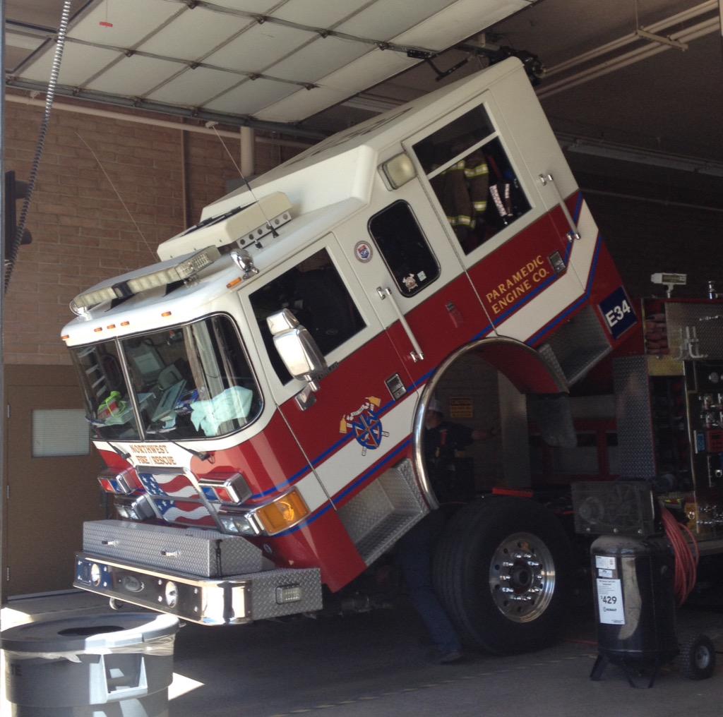 PubSafetyTidbit's tweet photo. Are you keeping your engines maintained and #callready? @NWFirefighters do. (And yes, they have reserve on standby) http://t.co/RdLOUgvNOl