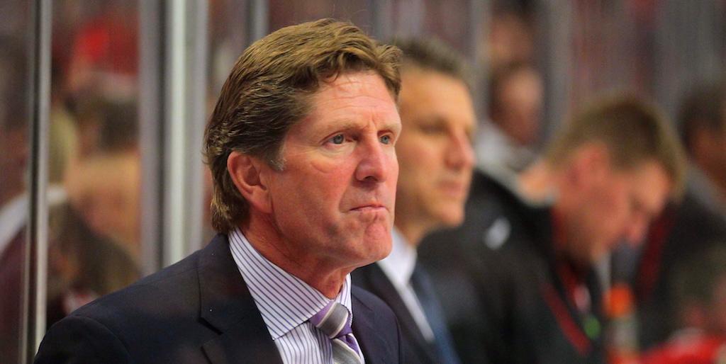 theScore's tweet photo. Report: Mike Babcock is the new head coach of the Toronto Maple Leafs. http://t.co/TCrsLLERwE http://t.co/mjA2IrVEeh
