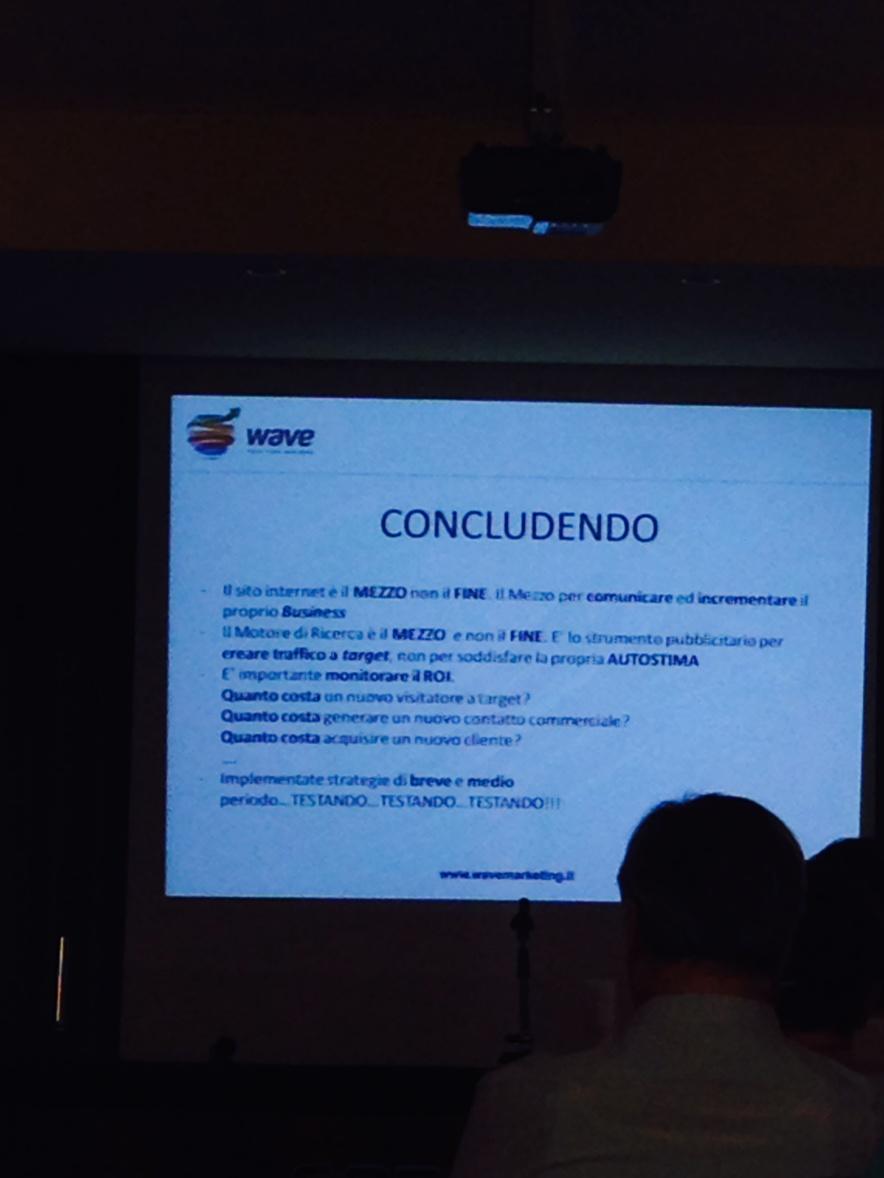 wavemktg's tweet photo. #conclusioni @paoloabbiati http://t.co/x37yWEstvu