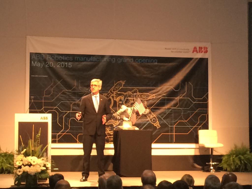 ChristophSieder's tweet photo. ABB CEO: We are confident to add an extra 500 new highly skilled jobs here at our new Robotics Plant. http://t.co/mHAEENyTFt