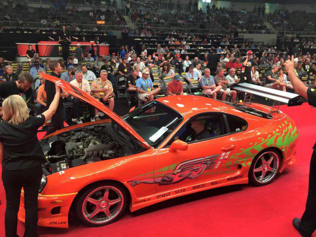 oreillyauto's tweet photo. The @Toyota Supra that Paul Walker drove in #FastNFurious just sold for $185,000 at auction. http://t.co/1RulFtC49V http://t.co/Nv2hXtnh2E