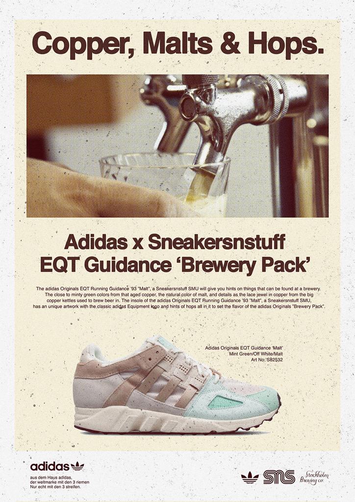 L10Studio's tweet photo. Advertising artwork for the @adidasoriginals x @Sneakersnstuff EQT Guidance Malt, inspired by 70s/80s archive adverts http://t.co/lQp4c029FN