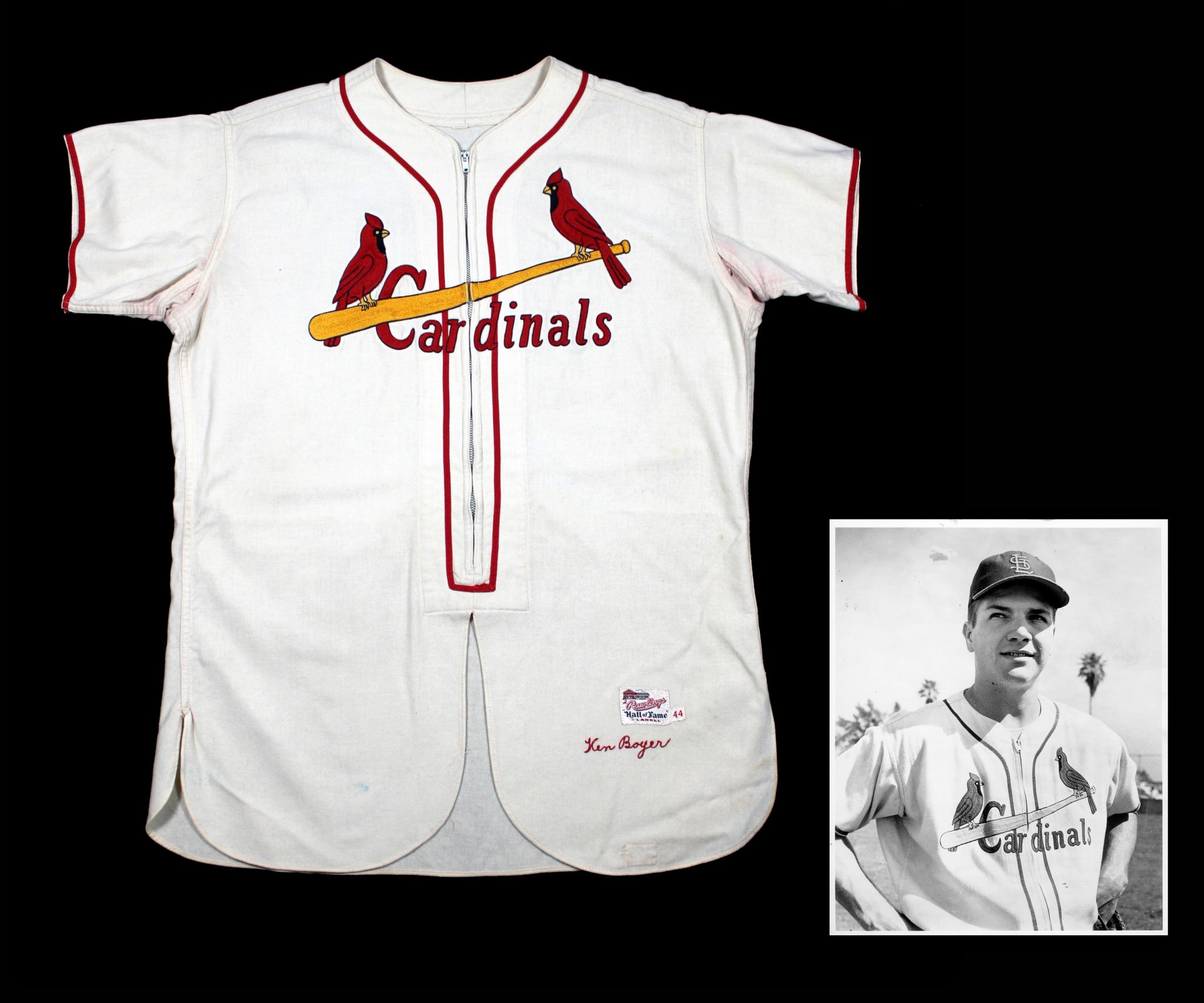 Happy Birthday to HOFer Ken Boyer, who would have been 84 today. His 1955 jersey is on display in the 