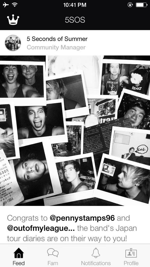 Winners of the Tour Diary was finally announced on the boys' Fahlo! || @5sosViaUpdates -M