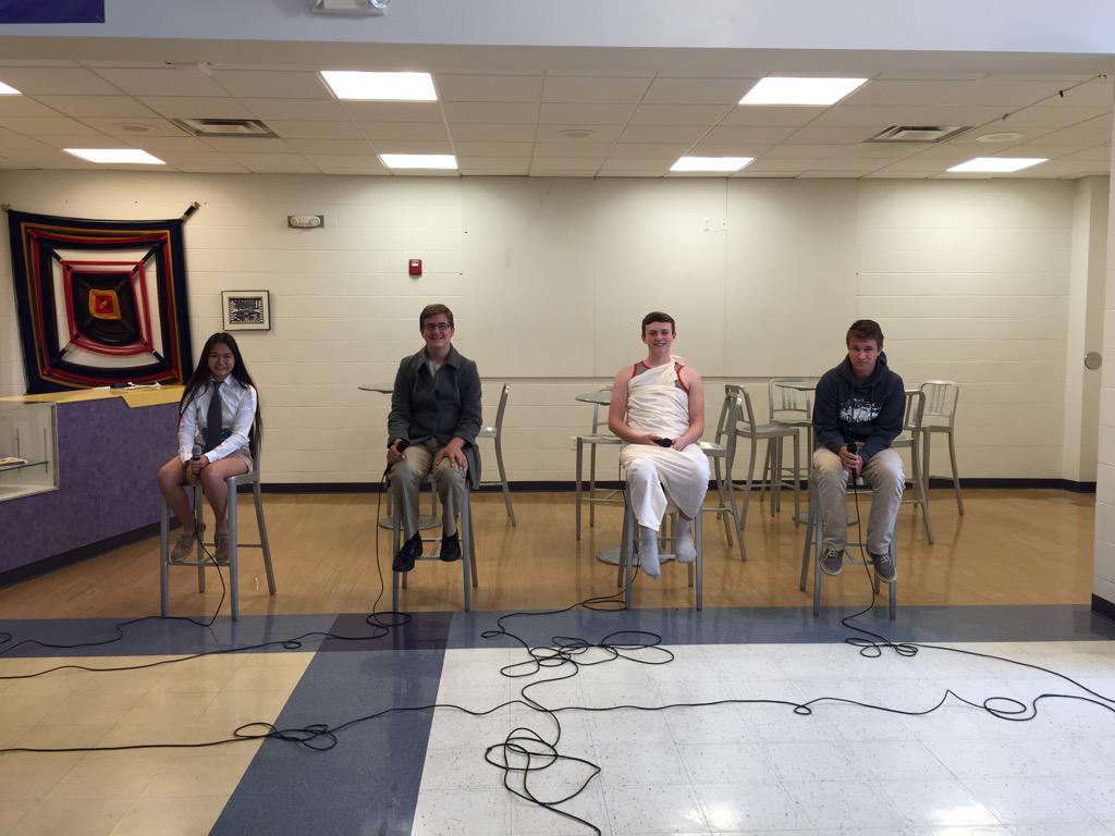 CoachMuyco's tweet photo. The Final4Debate @HenryFordAHS15 @JeffersonAHS15 @HomerAHS15 @HelenAHS15 GoogleForm Voting ends 11:59 pm #MayMadness http://t.co/NYJ2T9iW4C