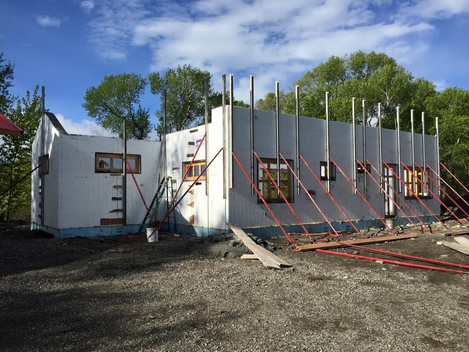 BuildBlock's tweet photo. Upper Level pouring and gables today for this #BuildBlock ICF project! http://t.co/NJaLrCsFCO