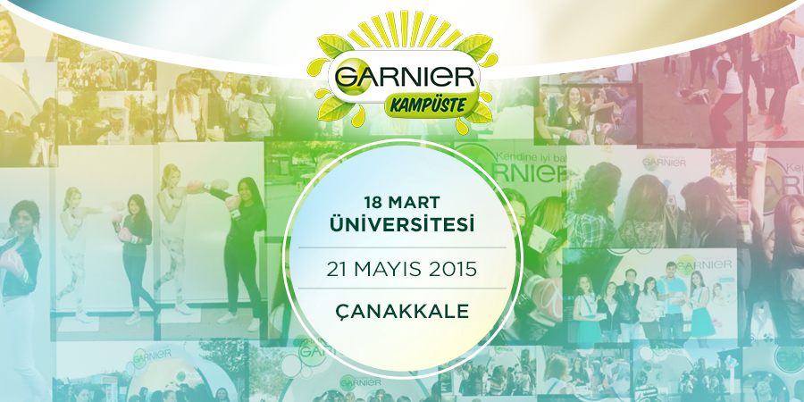 18 Mart Üniversitesi hazır mısın? Garnier etkinliğin son gününde üniversitene geliyor! #GarnierKampüste