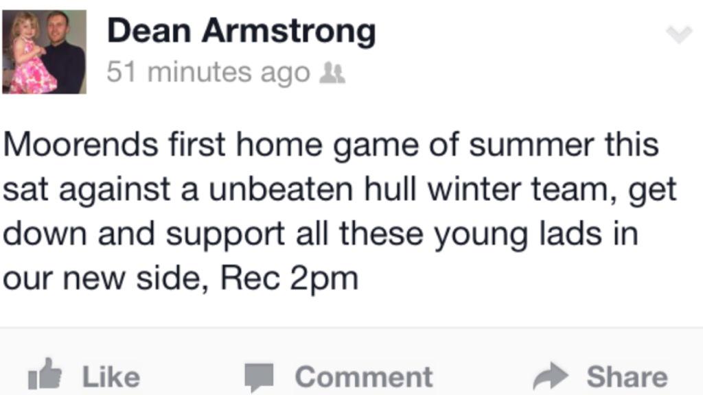Dean Armstrong tweet media