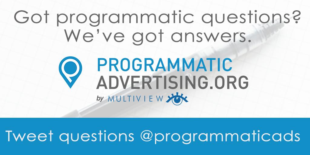 Programmatic Ads (@programmaticads) on Twitter photo Send: programmatic questions. Receive: Answers from the experts. #adtechSF <a href="/astenmorganjr/">Asten Morgan Jr</a> <a href="/jswartz/">Jon Swartz</a> <a href="/technorati/">Technorati</a> Send: programmatic questions. Receive: Answers from the experts. #adtechSF <a href="/astenmorganjr/">Asten Morgan Jr</a> <a href="/jswartz/">Jon Swartz</a> <a href="/technorati/">Technorati</a>