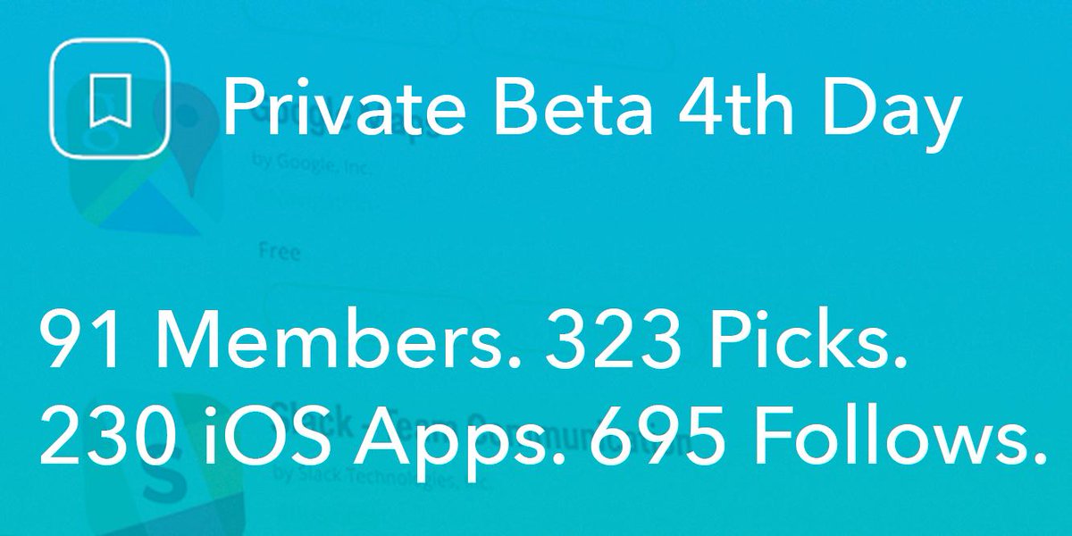 getpicker's tweet photo. @getpicker Beta count: 4 days = 91 members, 323 picks of 230 apps and 695 follows. Thank you! #beta #feedback http://t.co/KGCX5W28tD