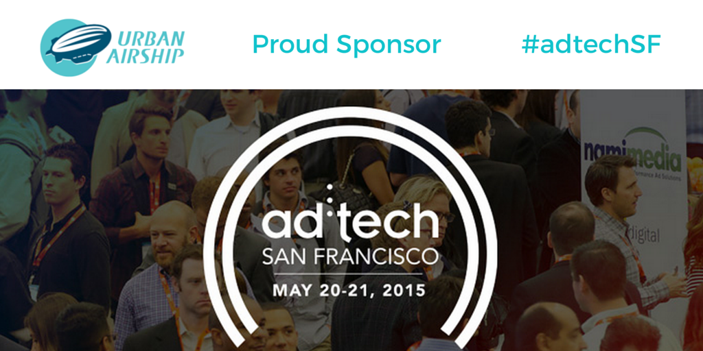 airship's tweet photo. Urban Airship is proud to sponsor #adtechSF, attend #Unadvertising and learn new #mobilemodels that work for apps. http://t.co/Up928mbWaU