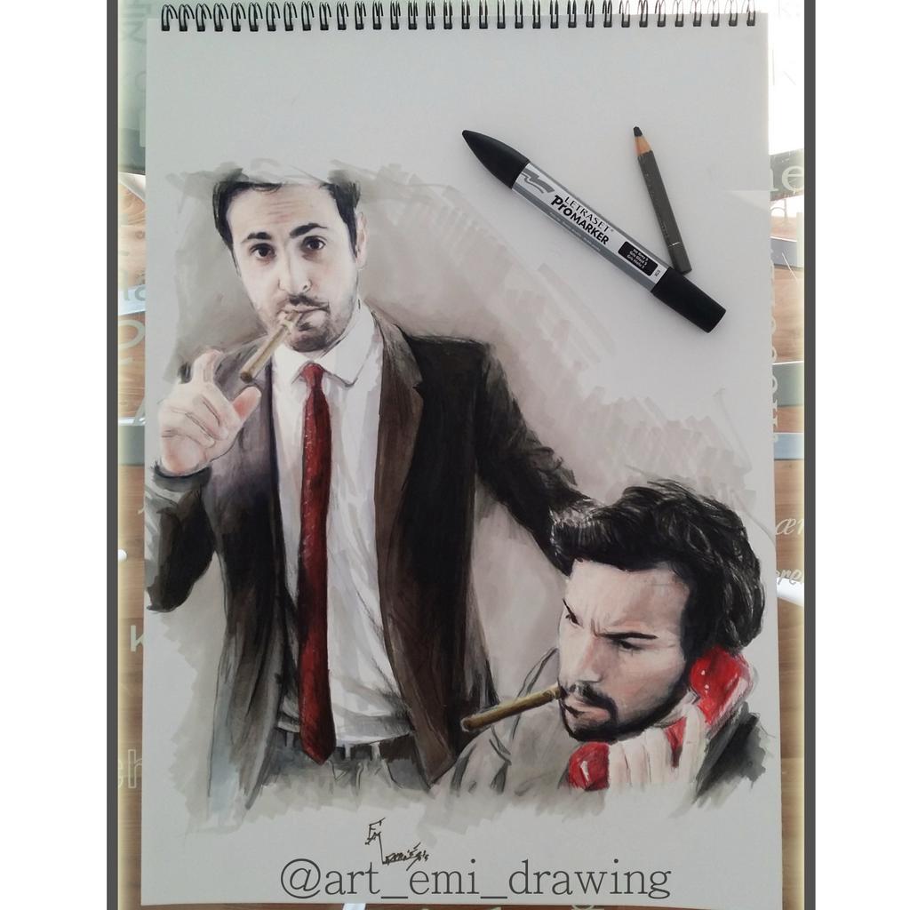 art_drawer's tweet photo. Portrait crayons et feutre 2 @bchameroy  @CamilleCombal @camide @TPMPofficiel @EnoraMofficiel @ThierryMoreauT7 #TPMP http://t.co/Bm11gbzwfo